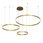 LAMPA WISZĄCA LED | 126W | 3000K | 7959Lm BRUSHED GOLD DO ŚCIEMNIANIA / 1956-D