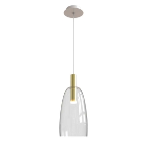 LAMPA WISZĄCA LED | 7W | 3000K | 450Lm  CLEAR GLASS /  1966