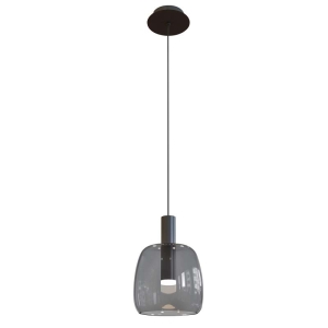 LAMPA WISZĄCA LED | 7W | 3000K | 450Lm GLASS SMOKED GRAY / 1967