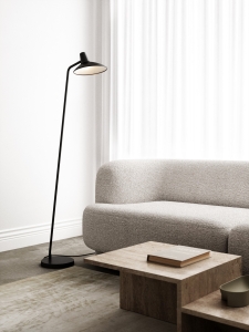 Lampa podłogowa czarna Darci  /  2112803003