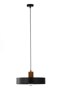 Lampa wisząca RIF wood 1 L czarny/jasny brązowy / 41860