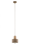 Lampa wisząca RIF wood 1 S ciepły beż/drewno naturalne / 41868