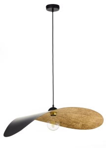 Lampa wisząca LEAF czarny/zloty / 41918