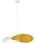 Lampa wisząca LEAF biały/złoty / 41921