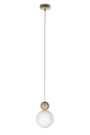 Lampa wisząca RONA 1 drewno  jasny brąz / 41674