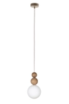Lampa wisząca RONA 2 drewno  jasny brąz / 41679