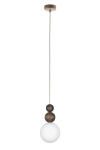 Lampa wisząca RONA 2 drewno ciemny brąz / 41681