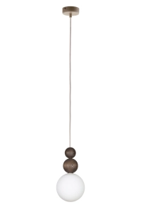 Lampa wisząca RONA 2 drewno ciemny brąz / 41681