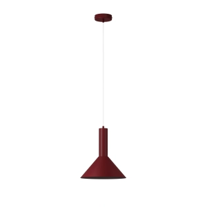 Lampa wisząca VITRUM STOŻEK bordowy / 41596