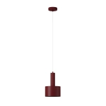 Lampa wisząca VITRUM WALEC bordowy / 41638