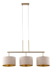 Lampa zwis MARII 3 beżowy/złoty /  41839