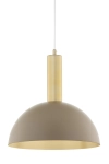 Lampa wisząca VITRUM GOLD KOPUŁA M złoty szczotkowany/ciepły beż / 41713