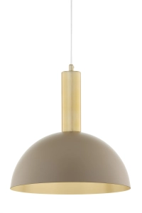 Lampa wisząca VITRUM GOLD KOPUŁA M złoty szczotkowany/ciepły beż / 41713