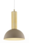 Lampa wisząca VITRUM GOLD KOPUŁA S złoty szczotkowany/ciepły beż / 41714