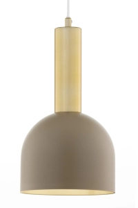 Lampa wisząca VITRUM GOLD DZWONEK złoty szczotkowany/ciepły beż /  41715