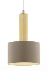 Lampa wisząca VITRUM GOLD WALEC złoty szczotkowany/ciepły beż /  41716
