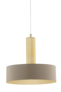 Lampa wisząca VITRUM GOLD KOŁO złoty szczotkowany/ciepły beż / 41717
