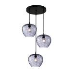 Bresco - Lampa wisząca PND-3033-3A-BK-SG