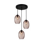 Novala - Lampa wisząca PND-3031-3A-BK-CF