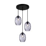 Novala - Lampa wisząca PND-3031-3A-BK-SG