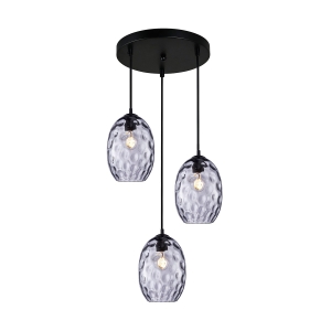 Novala - Lampa wisząca PND-3031-3A-BK-SG