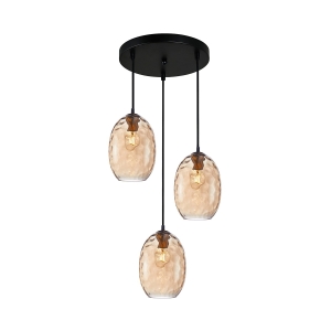 Novala - Lampa wisząca PND-3031-3A-BRO-AMB
