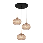 Pansol - Lampa wisząca PND-2940-3AS-BRO-AMB