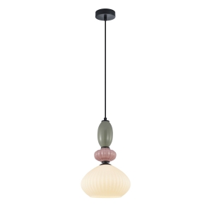 Altra - Lampa wisząca PND-36787-1A-BK-WH