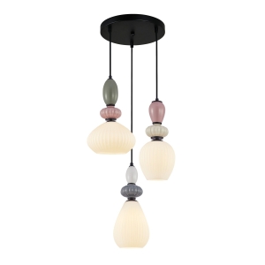 Altra - Lampa wisząca PND-36787-3-BK-WH