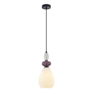 Domali - Lampa wisząca PND-36816-1C-BK-WH