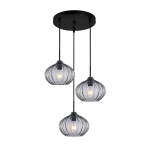 Pansol - Lampa wisząca PND-2940-3AS-BK-SG2