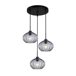 Pansol - Lampa wisząca PND-2940-3AS-BK-SG2