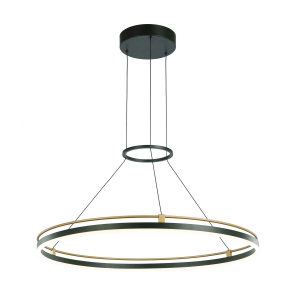 Merlot - Lampa wisząca PND-54638R-28W-3K-BK-GD
