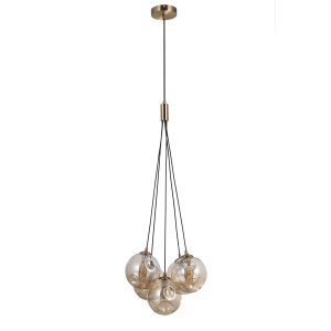 Perlos - Lampa wisząca PND-54456-5-HB-AMB