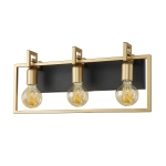 Primero - Kinkiet WL-44003-3-BK-GD