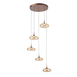 Tenele - Lampa wisząca PND-24028-5A-COPP