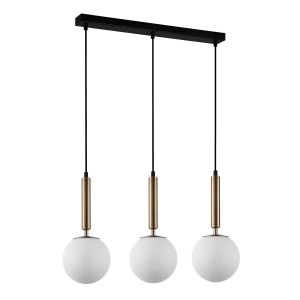 Ravena - Lampa wisząca PND-2324-3L GD+OPA