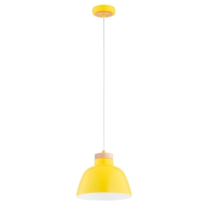 LAMPA WISZĄCA ALFA LORIEN ŻÓŁTA 1xE27 / 61359.1023M_111_01