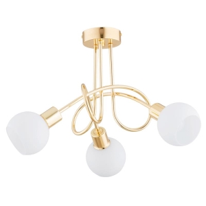 LAMPA SUFITOWA ALFA ERYKA ZŁOTA 3xE14 / 28733