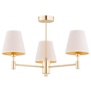 LAMPA SUFITOWA ALFA ASTRIT ZŁOTA 3xE14 / 28723