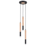 LAMPA WISZĄCA ALFA RODEO DREWNIANA 3xG9 / 62454