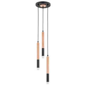 LAMPA WISZĄCA ALFA RODEO DREWNIANA 3xG9 / 62454
