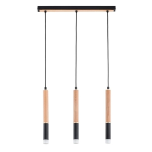 LAMPA WISZĄCA ALFA RODEO DREWNIANA 3xG9 / 62453