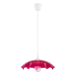 LAMPA WISZĄCA ALFA LILIA CZERWONA 1x E27 / 61350