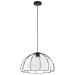 LAMPA WISZĄCA ALFA NERSY CZARNA & BIAŁA 1xE27 / 61351