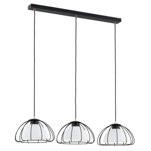 LAMPA WISZĄCA ALFA NERSY CZARNA & BIAŁA 3xE27 / 62445