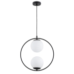 LAMPA WISZĄCA ALFA ADINO CZARNA 2xE14 / 62437