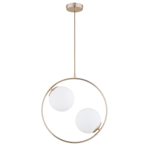 LAMPA WISZĄCA ALFA AVIA S 54 ZŁOTA 2xE14 / 62444