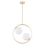 LAMPA WISZĄCA ALFA AVIA S 10 ZŁOTA 2xE14 / 62443
