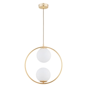 LAMPA WISZĄCA ALFA AVIA 10 ZŁOTA 2xE14 / 62441